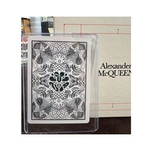 Alexander McQueen Black and White Designer Playing Cards
